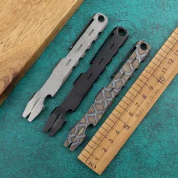 Titanium alloy crowbar, cool bar EDC multi-function tool crowbar bottle opener, screwdriver