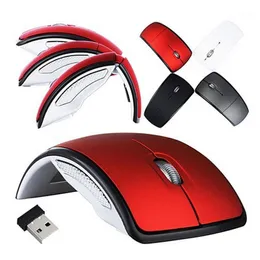 Mouse ottico USB senza fili Ricevitore 2.4 Ghz Ultimi mouse da gioco pieghevoli super sottili sottili per Mac Notebook Laptop per Game1