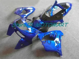 Motorcykel kåpa set för KAWASAKI NINJA ZX9R 98 99 ZX-9R ZX 9R 1998 1999 ABS Blue Fairing kit KM22