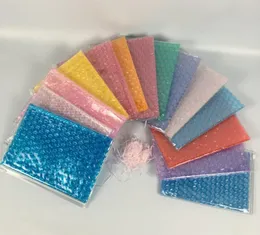 PVC Bubble Bag Färgglada återanvändbara Mailer Zipper Presentförpackningsväska Stötdämpad Förseglad Bubbla Filmväska Sn2171