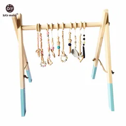 Let's Make Classic Wooden Baby Gym Without Gym Toys Activity Gym Toy Accessories Montessori Rattles Nursery Decor Sensory Toys LJ201114