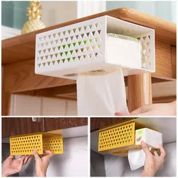 Início armazenamento de parede multifuncional Tissue Box Home Storage Box Banho Acessórios Organizer Tissue Holder