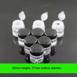 300pcs 3g 3ml Empty Clear Jar Loose Powder Pot Eye Shadow AS Small Stack Container Nail Art Portable Mini Bottles Jars