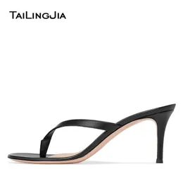 Gai gai gai stylowe kobiety flip klapki czarne obcasy białe sandały sandały kobiety złote muły na wysokim pięcie kapcie kobiety letnie buty Y200423