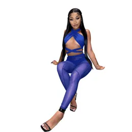 Sheer Yoga Pants Two Piece Sets For Women 2022 Designer Clothing