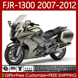 champagne OEM Fairings For YAMAHA FJR-1300 FJR 1300 A CC FJR1300 07 08 09 10 11 12 Moto Body 108No.55 FJR-1300A 2007 2008 2009 2010 2011 2012 FJR1300A 01-12 Bodywork Kit