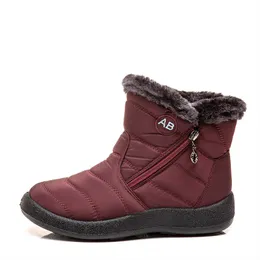 Hot Sale Damenschuhe; Winterstiefel; Damen-Winterstiefel für Mütter; warme Baumwollschuhe aus wasserdichtem Stoff mit Plüsch