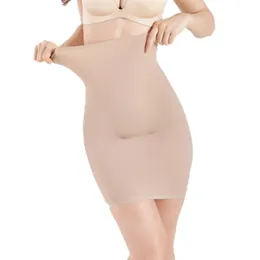 Tummy Shaper Slifs Seamless Gorset Odchudzanie Body Hips Damska Spódnica Body Shaper Kobiety Korekta Wysoka Talia Shapewear M L LJ201210