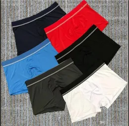 6 Färger Blandad Design Boxer Mäns Bomull Underkläder Kort för män Märke Sexiga Underkläder 6 Färger Korta Mens Flat-vinklade Underkläder