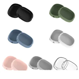 Silikonskyddsfall för airpods Max Soft Protect Clear TPU-fodral för airpods Max 120Pair / Lot