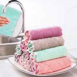 Diskduk Kök Anti-fett Wipping Rags Effektiv Superabsorberande Microfiber Cleaning Tyg Tvätt Disk Kök Rengöring Handduk Zyy89