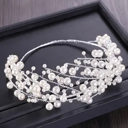 2021 New High End Handmade Wedding Hair Accessories Crystals Bridal Headbands Gold Leafs Crystals 진주 신부 헤어 피스 선물