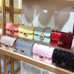 Jelly Handbags Spalla da donna Mini borse a tracolla in PVC per donna 2020 Borsa piccola Cluth Borsa a tracolla trasparente trasparente Q1117