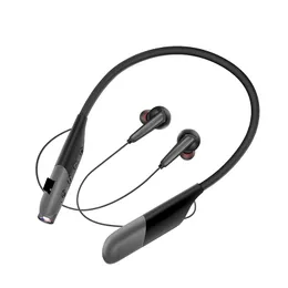 Färgrik AKZ-R11 BT 5.1 Magnetiska mjuka justerbara hörlurar Hängande halsband Sport Fitness Street Style Headset med ficklampa hörlurar