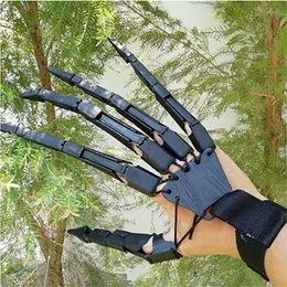 Halloween Party Decoration Articulated Fingers Flexible Joint Finger Halloween Cosplay Costume Props Horror Ghost Claw Gloves new a59