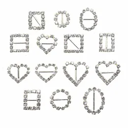 10 pezzi/set varietà di fibbie con strass decorazione di carte di invito a nozze accessori per capelli fai da te