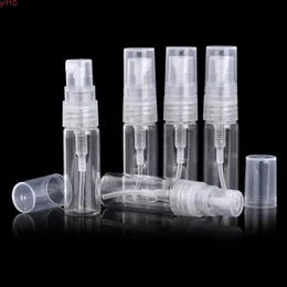 Mini Clear 2ml 5 / 8dram Atomizer Vial Garrafa de Garrafa de Vidro Refilável Perfume Vazio Amostra Garrafa LX1917Goods