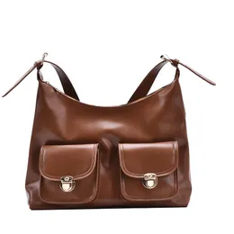 Designer-ny stilfull handväska under armväska retro axelväska temperament tote