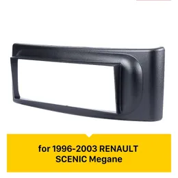 Auto Stereo Installera DVD-ram 1 Din bil Stereo Fascia för 1996 1997-2003 Renault Scenic Megane i Dash Mount Kit-adapter