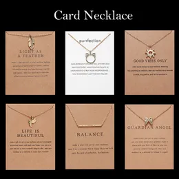 Fashion Gold Silver Plated Color Wing Feather Cat Sun Short Necklace For Women English Letter Alphabet Pendant Choker