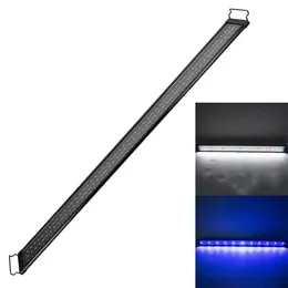 Lámpara de agua de espectro completo de 24W 156LED 47.2Inch Luces de acuario estándar negro de EE. UU. (Adecuado para 47.2-55.1 pulgadas de acuario largo)