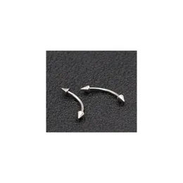 Modrsa 2pcs Lot Stainless Steel Body Jewelry Cone Eyebrow Ring Helix Tragus Piercing Ear Eyebrow Nose Lip Piercing Ring F jllIZL