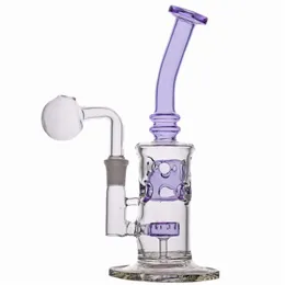 Nuovo design Fab Egg bong in vetro bong petroliferi riciclatore vetro a nido d'ape bong 9 pollici 14mm bicchiere in vetro comune bong con tubo e ciotola per bruciatore a nafta