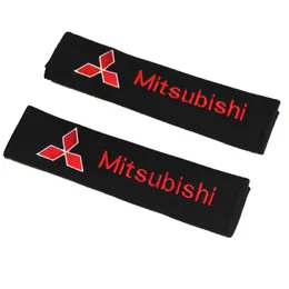 2pcs/Set Cotton flannel Seat Belt Pads protection Cover case Shoulder Pad for Mitsubishi asx outlander xl 3 lancer pajero 4 l200