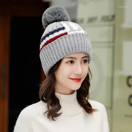 Beanie/Skull Caps Beanies Winter Cap Women Hat Scarf Siamese Collar Girls Cute Slouchy Knit Skull Beret Beanie Muts＃2S30＃N1