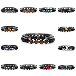 6mm Round Natural Bead Bracelets Essential Oil Bracelet for Women Tiger Eye Stone Stretch Bracelet Couple Yoga Bangle Jewelry