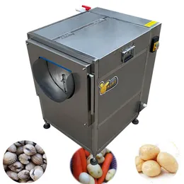 Vegetable Brush Cleaning Machinepotato/cassava/ginger/carrot peeling and washing machine vegetable processing machine 200kg/h