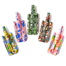 Utskrift Silikon NC -kit med 14 mm Joint Ti Nail Reting Accessories Oil Rigs Glass Water Pipes Bong