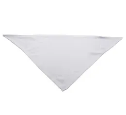 DIY Pet Burp Cloth Sublimation Blank White Triangle Neck Scarf Dog Supplies Digital Printing Bandana Fashion SN2126