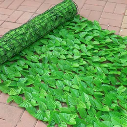 50x50cm Artificial Leaf Sekretesspaneler Topiary Hedge Plant UV Protection Privacy Screen Garden Fence Backyard Heminredning