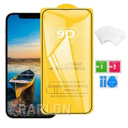 9D Hartowany Szklany Ochrona ekranu 9H dla iPhone 14 Pro Max 13 13pro 12 11 XS 7 8 Plus Samsung Galaxy S23 S21 Fe S22 A33 A53 A82 A52 A72 A02S A50 A21S Factory Cena Factory Cena