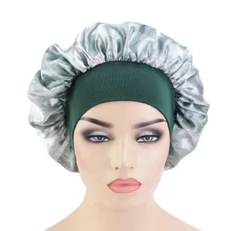 Tie Dye Satin Bonnet Hair Styling Cap Long Hair Care Women Night Sleep Hat Head Wrap Shower Cap Hair Styling Tools