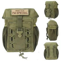 Molle Military Pouch Axelväska Taktisk midjebälte Paket Utomhus Camping Armé Ryggsäck Utility Jakt Tillbehör EDC Tools Bag 211224