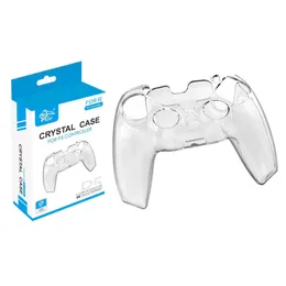 PS5コントローラPlayStation 5ゲームパッドプロテクター滑り止めキャップDHLのための2020新しい到着の堅い透明な保護シェルの肌のケースカバー