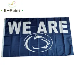 NCAA Penn State Nittany Lions flagga 3 * 5ft (90cm * 150cm) Polyester flagga banner dekoration flygande hem trädgård flagga festliga gåvor