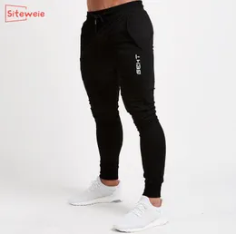 SitesiWeie Joggers Spor Koşu Pantolon Fitness Erkek Pamuk Erkekler Spor Eşofman Dipleri Skinny Sweatpants Spor Salonları Pantolon G247 201110