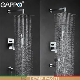 Gappo Chuveiro Torneiras Banheiro Torneira Banheira Torneiras Chuveiro Sistema de Chuveiro de Parede Sistema de Chuveiro Torneira do Chuveiro LJ201212
