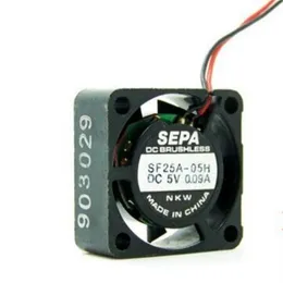 SF25A-05H 5V 0.09A 2510 2.5cm 2線式ノートブックミュート冷却ファン