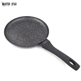 Master Star August New Design Granite Coating Frying Pan Non-Stick 24cm Fry Pan Griddle Crepe High Quality Induction Cooker 201223