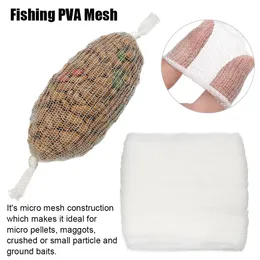 Löslig PVA Mesh Refill Carp Feeder s Refill Rig Hook Bait Wrap Väskor 25/37/44mm Väska Fiske Tillbehör