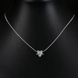 Cheap Five-Pointed Star Necklaces High Quality Zircon Necklace Pendants For Women Wedding Party Jewelry