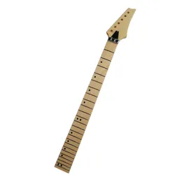 disado 21 22 24 Frets wood color maple Electric Guitar Neck fingerboard inlay dots glossy paint Guitar parts accessories