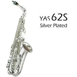 Saxofone Alto Posrebrzane EB Tune E Flat Profesjonalny instrument muzyczny z akcesoriami ustnika
