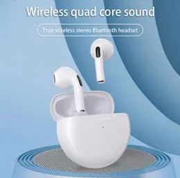 50pcs TWS Pro6 Bluetooth 헤드폰 무선 이어폰 이어 버드 귀 신체 스테레오 스포츠 방수 헤드셋 아이폰 스마트 폰 소매 상자