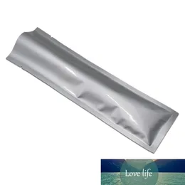 100pcs/Lot Open Top Heat Sealing Pure Aluminum Foil Clear Vacuum Package Bag Food Snacks Pack Mylar Smell Proof Pouch for Sample