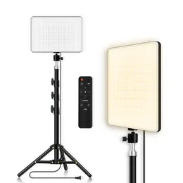LED Photography Lighting Panel with Stand Remote Control